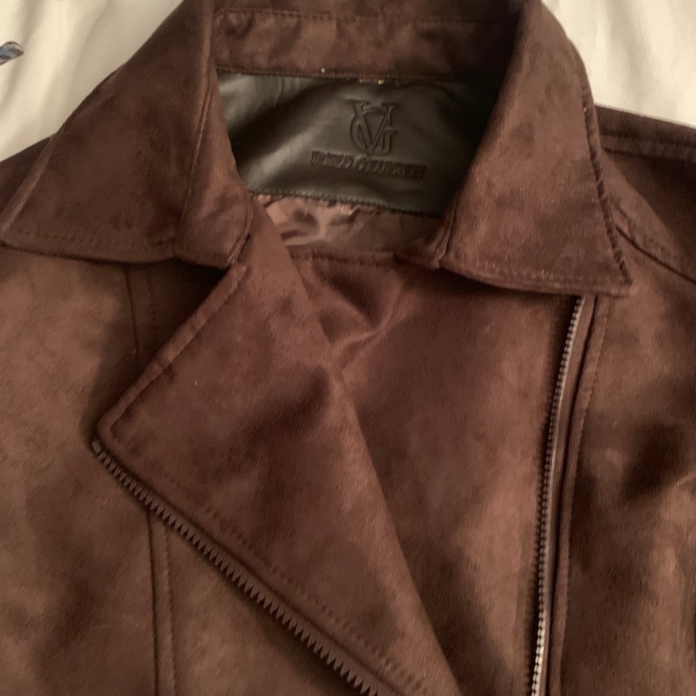 VG World Collection brown suede jacket Italy